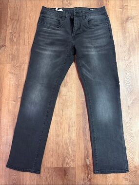 Buffalo David Bitton Men’s Slim Straight Black Washed Jeans